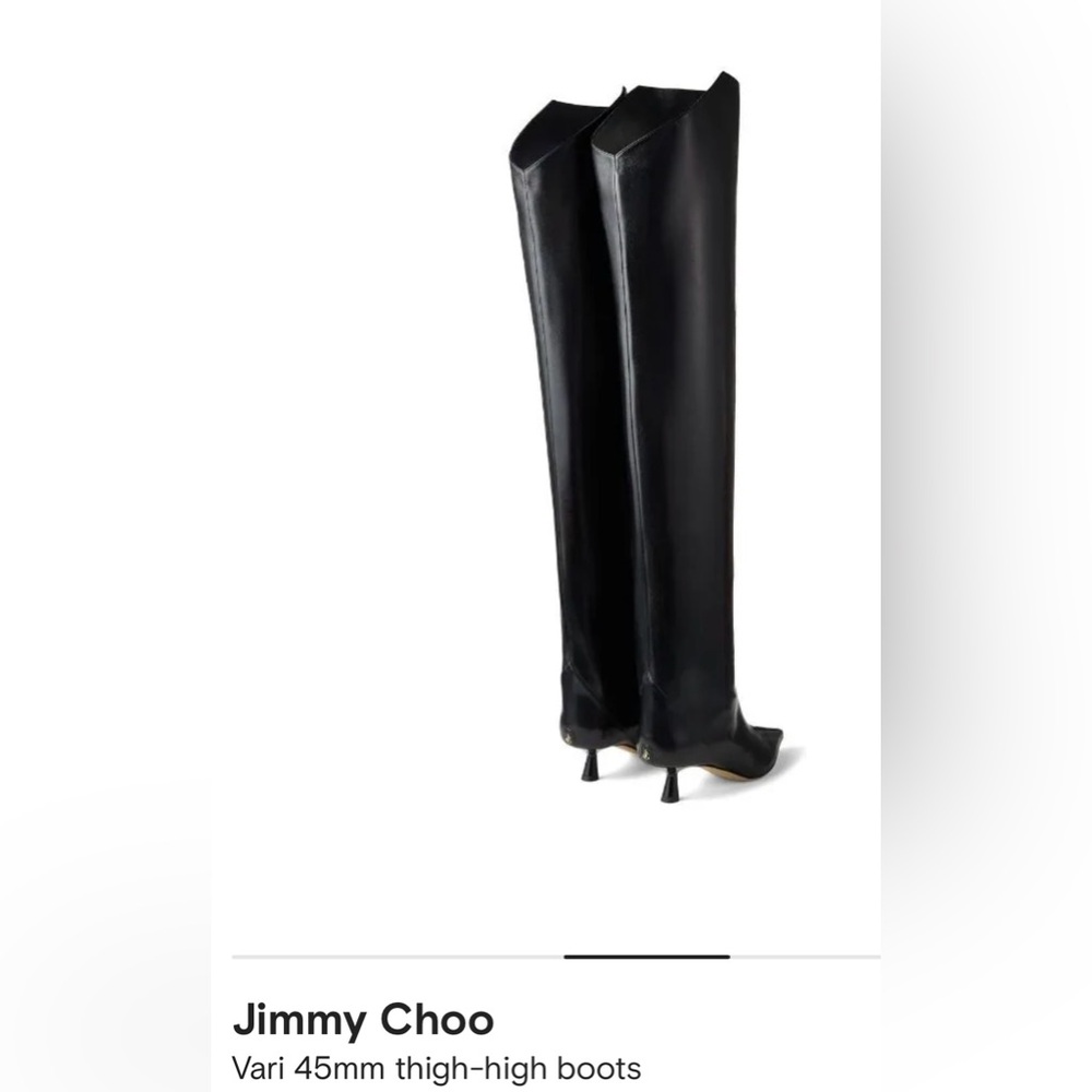 Worn Once — Jimmy Choo Vari 45mm Thigh-High Boots, Size 36.5